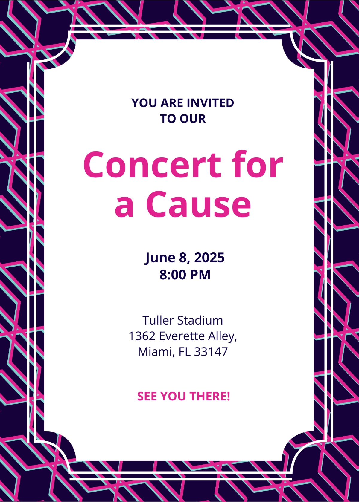 concert invitation template