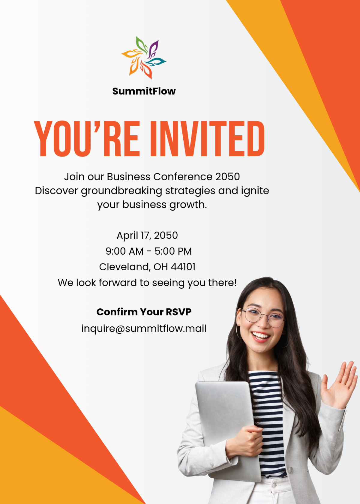 conference invitation card template