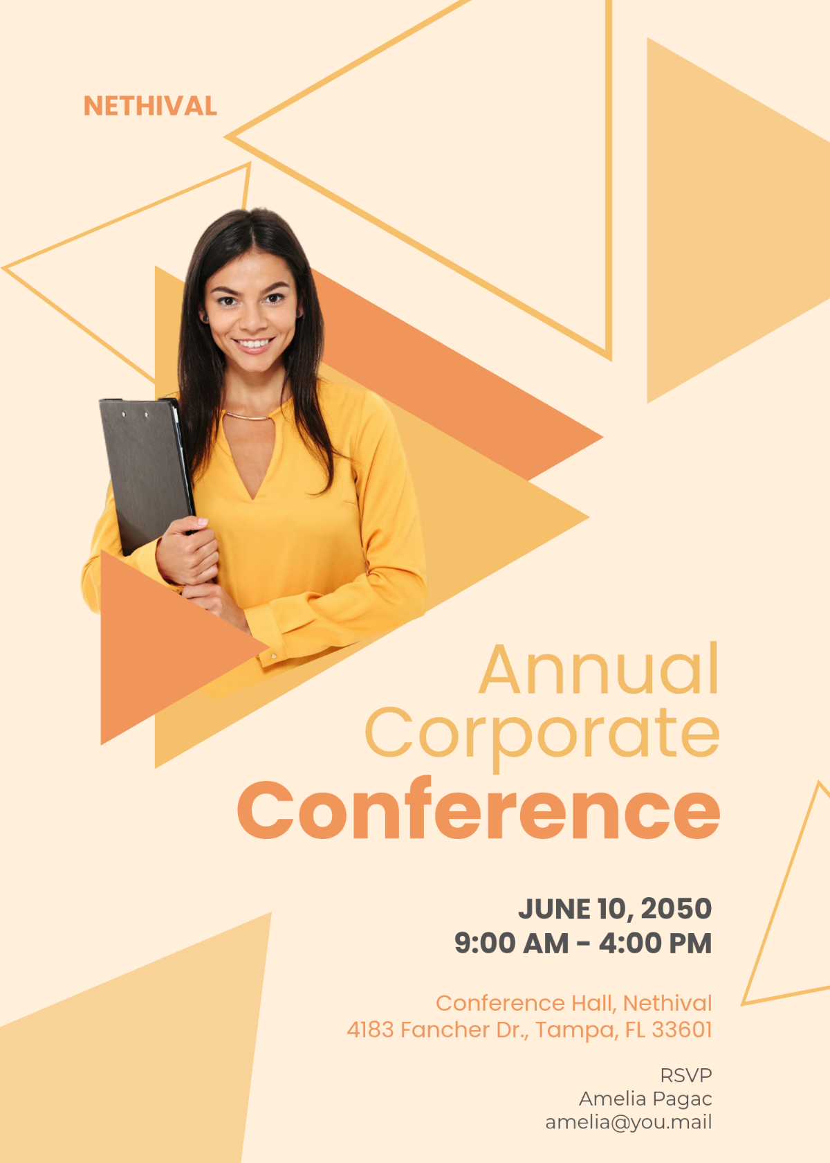 Free Corporate Invitation Email Template To Edit Online