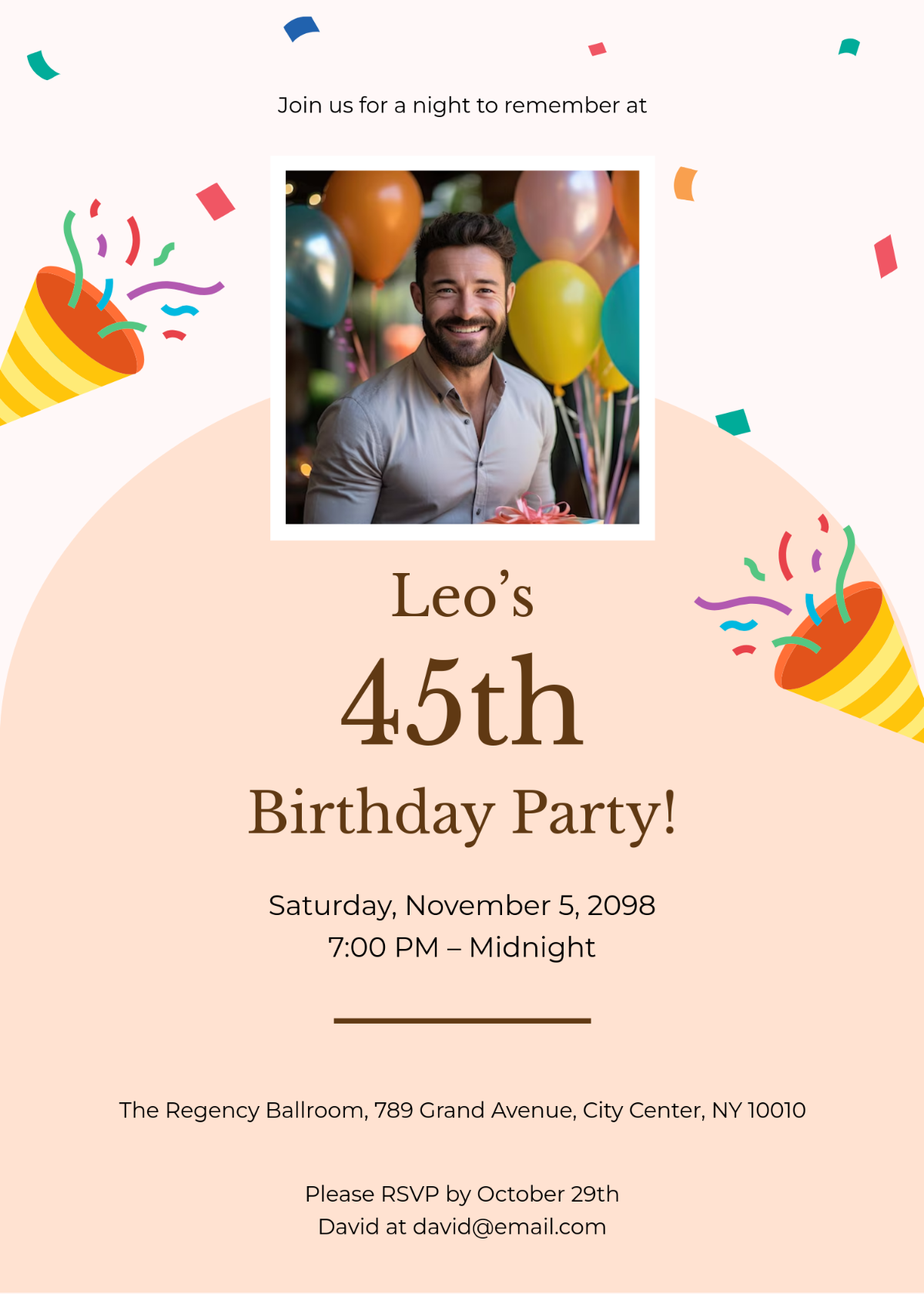 dance party invitation template free