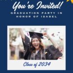 Free Custom Printable Graduation Announcement Templates Canva