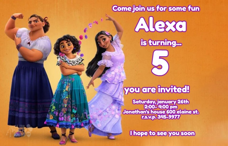 Free Customizable 39 Encanto 39 Birthday Invitation Template Clubpartyideas