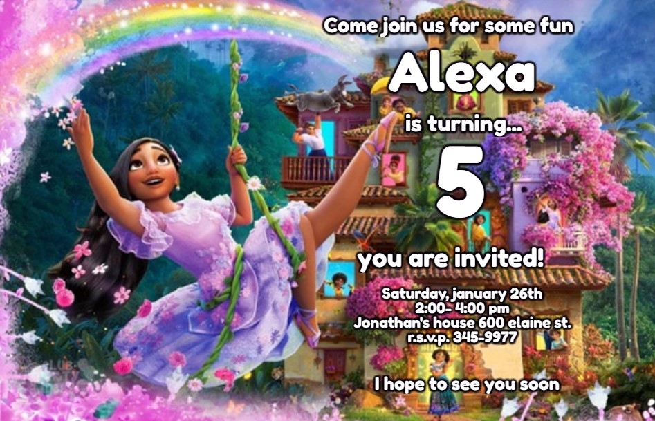 Free Customizable 39 Encanto 39 Birthday Invitation Template Clubpartyideas