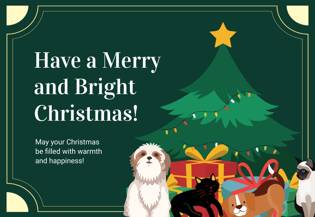 Free Cute Christmas Card Template To Edit Online
