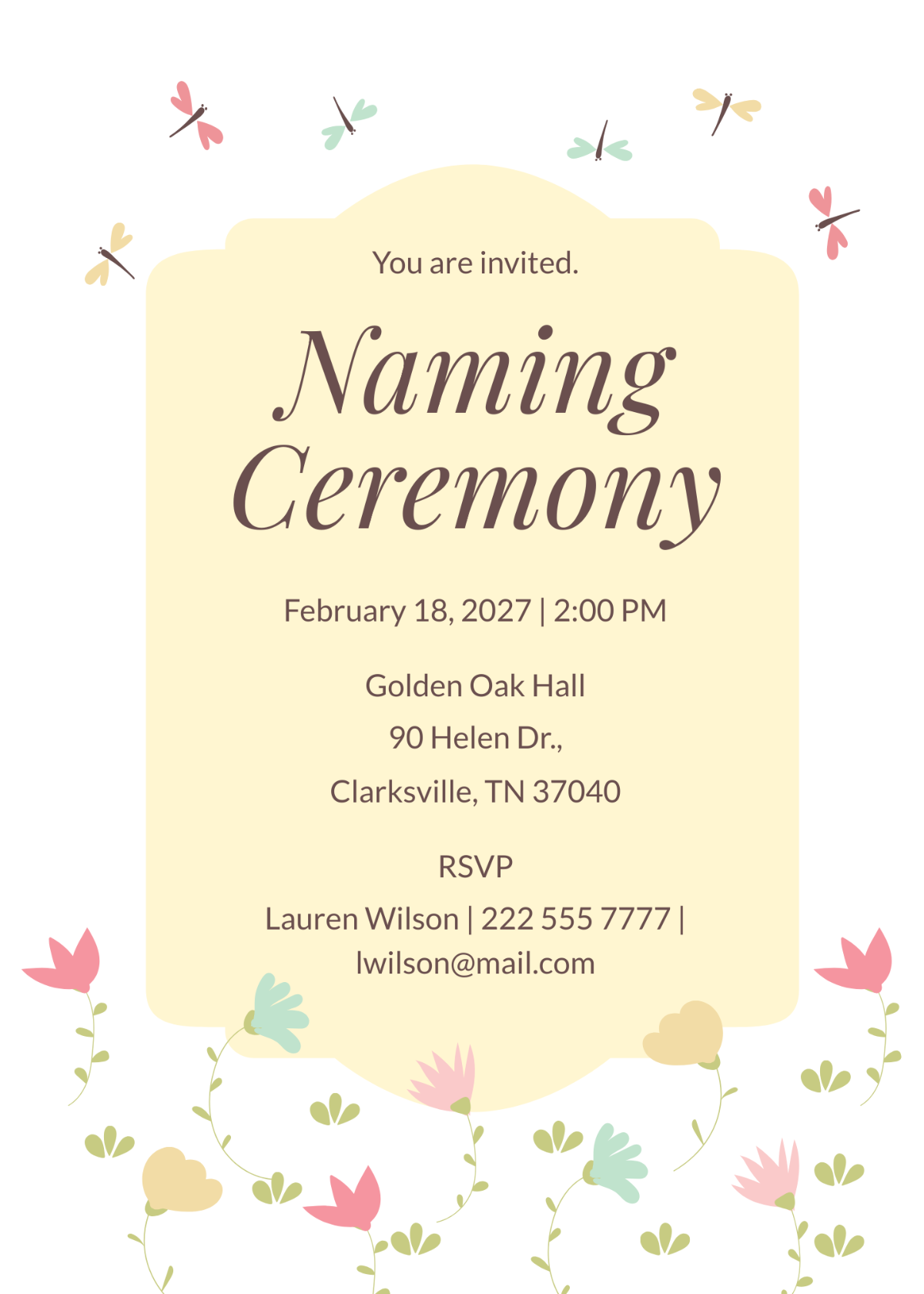Free Dhoti Ceremony Invitation Template To Edit Online
