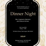 Free Dinner Invitation Template In MS Word Publisher Illustrator