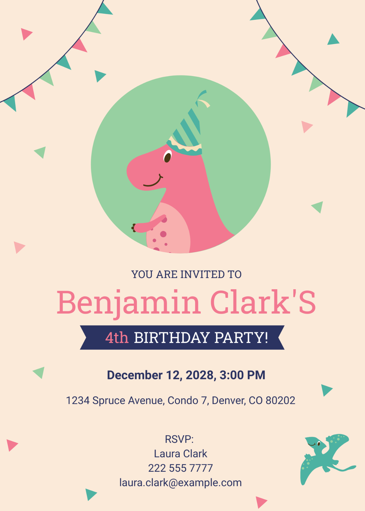 Free Dinosaur Birthday Invitation Template To Edit Online