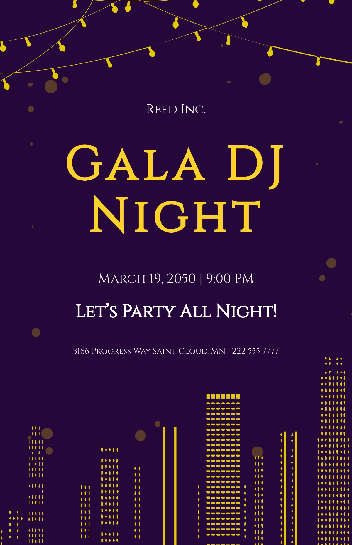 dj invitation template