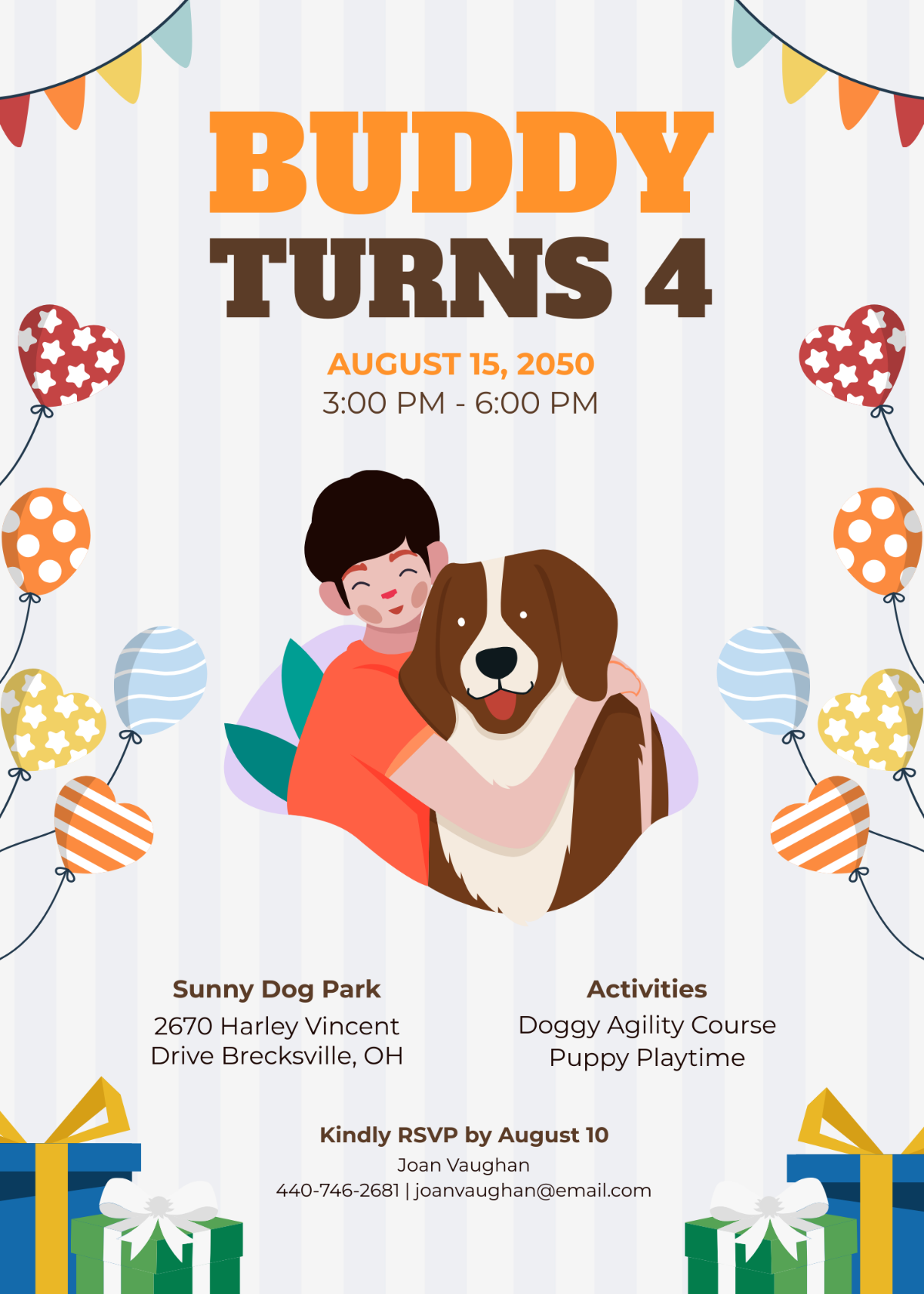 Free Dog Lover Birthday Invitation Template To Edit Online