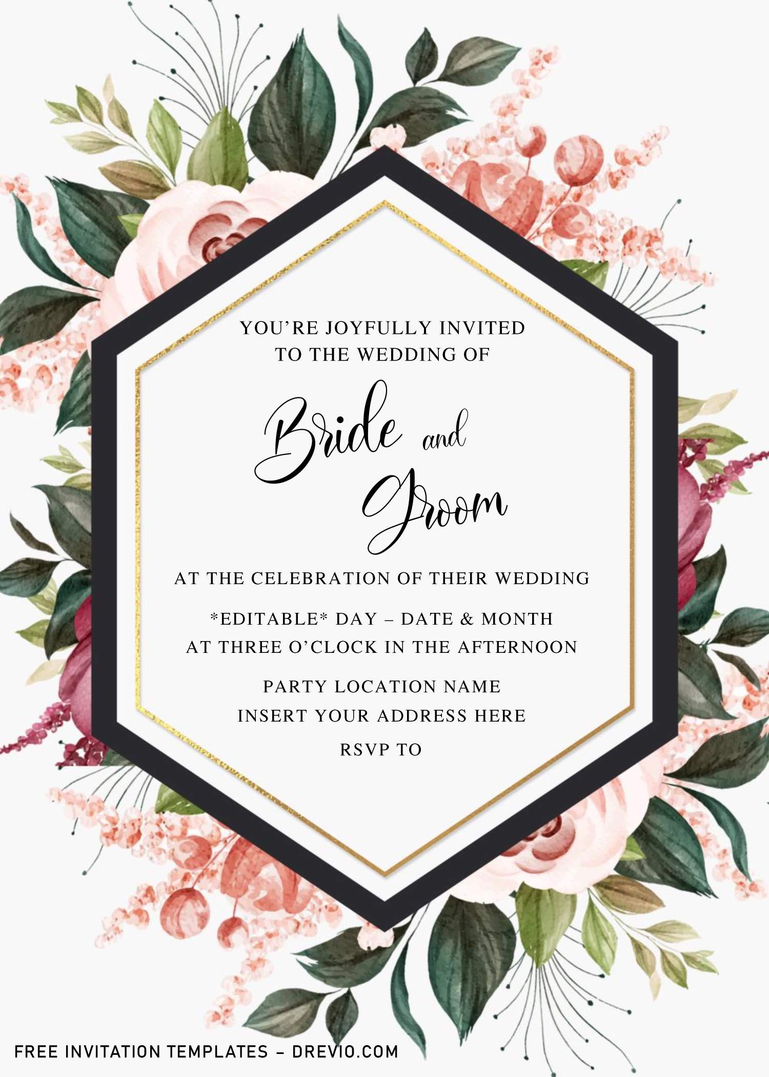 downloadable paris invitations templates free