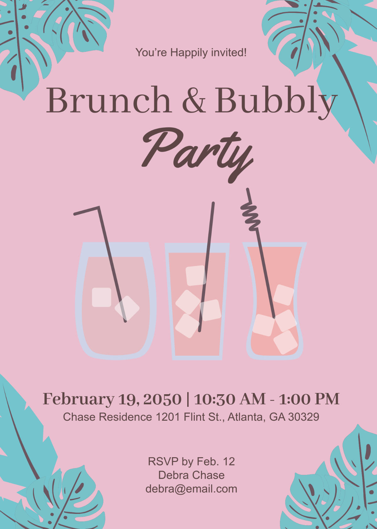 Free Easter Brunch Invitation Template To Edit Online