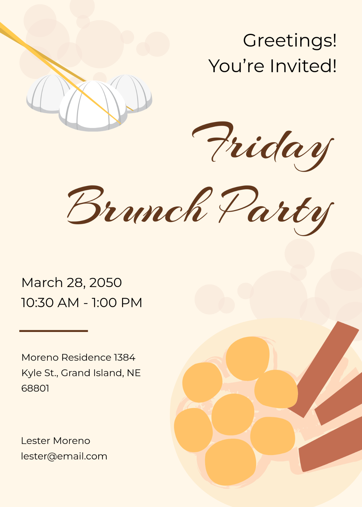 Free Easter Brunch Invitation Template To Edit Online