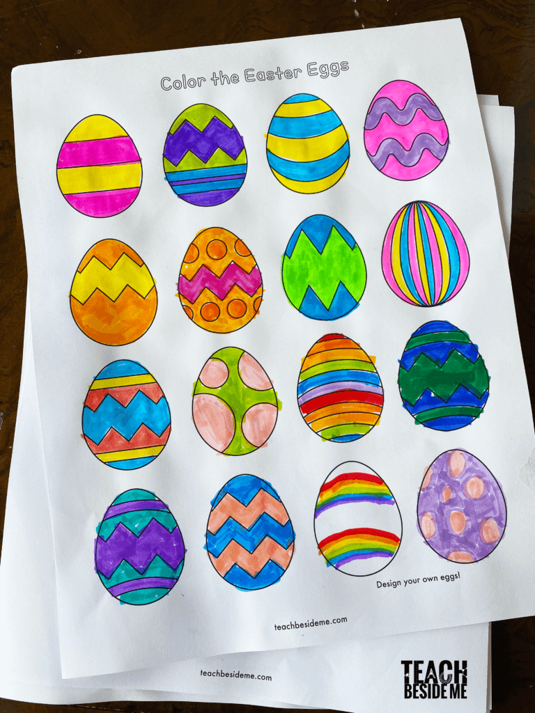 Free Easter Egg Printable Templates Teach Beside Me