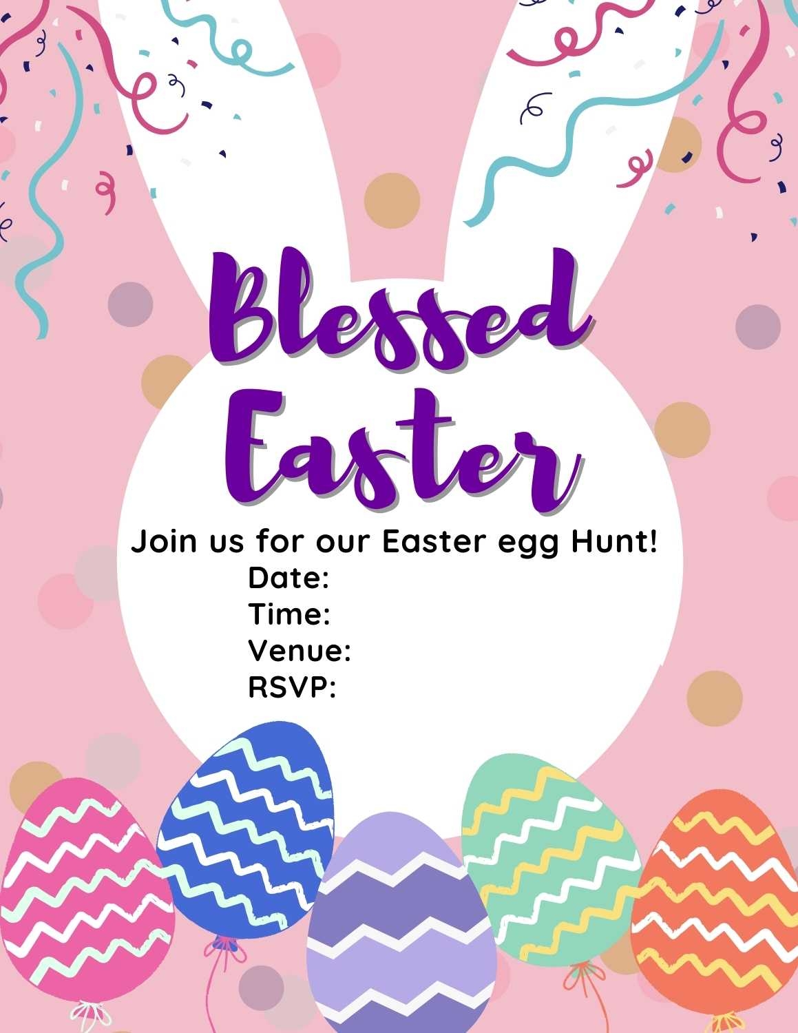 Free Easter Party Invitation Templates Free Kids Printables