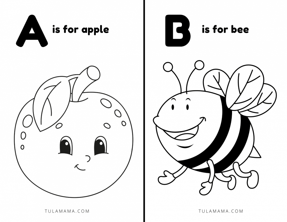 Free Easy Downloadable ABC Book Template For Your Baby Shower 