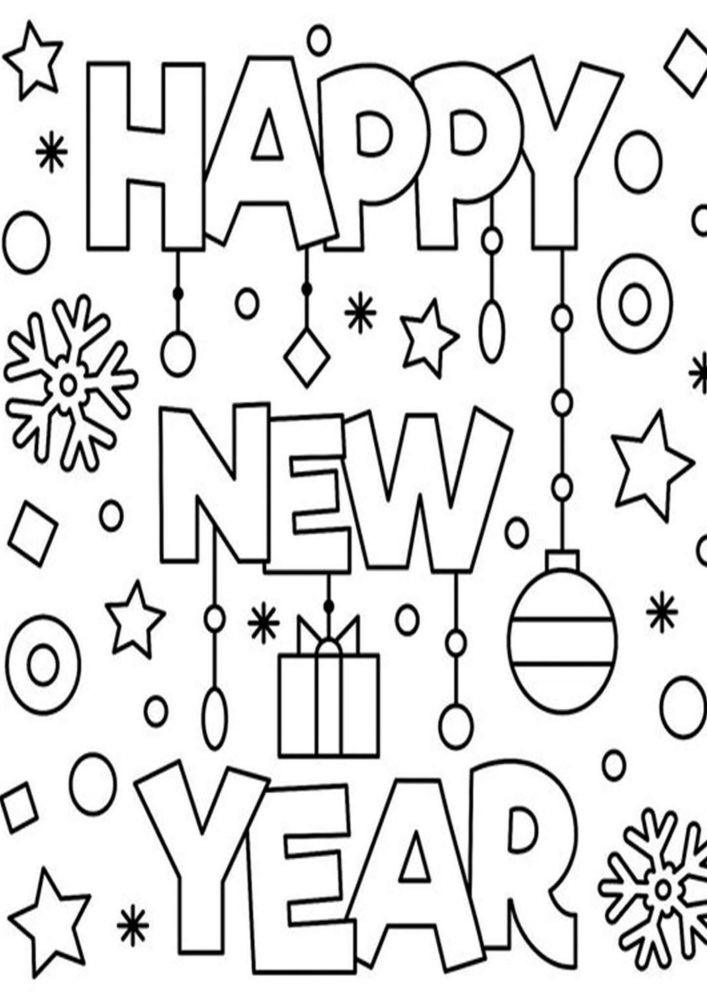 Free Easy To Print Happy New Year Coloring Pages Tulamama
