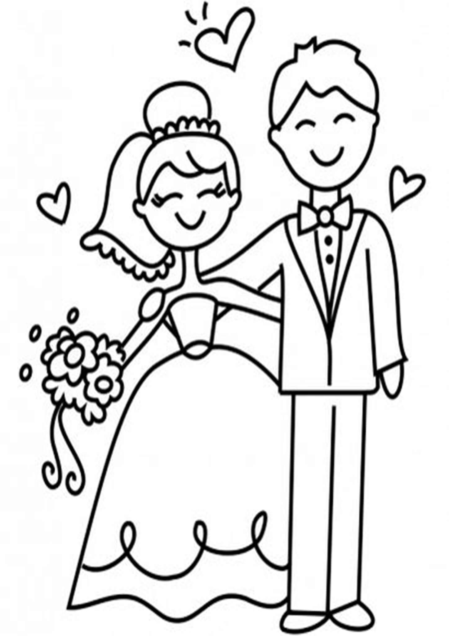 Free Easy To Print Wedding Coloring Pages Wedding Coloring Pages 