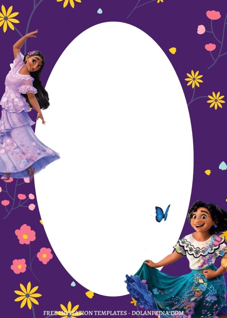 FREE EDITABLE 7 Lovable Disney Encanto Canva Birthday Invitation