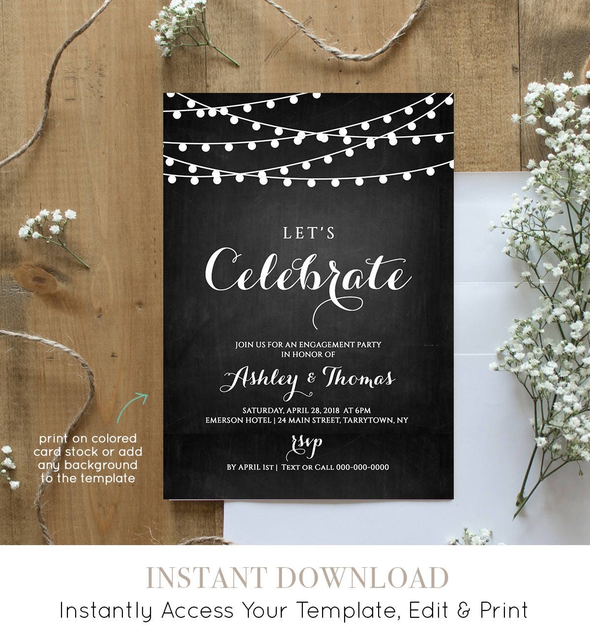 editable engagement invitation templates