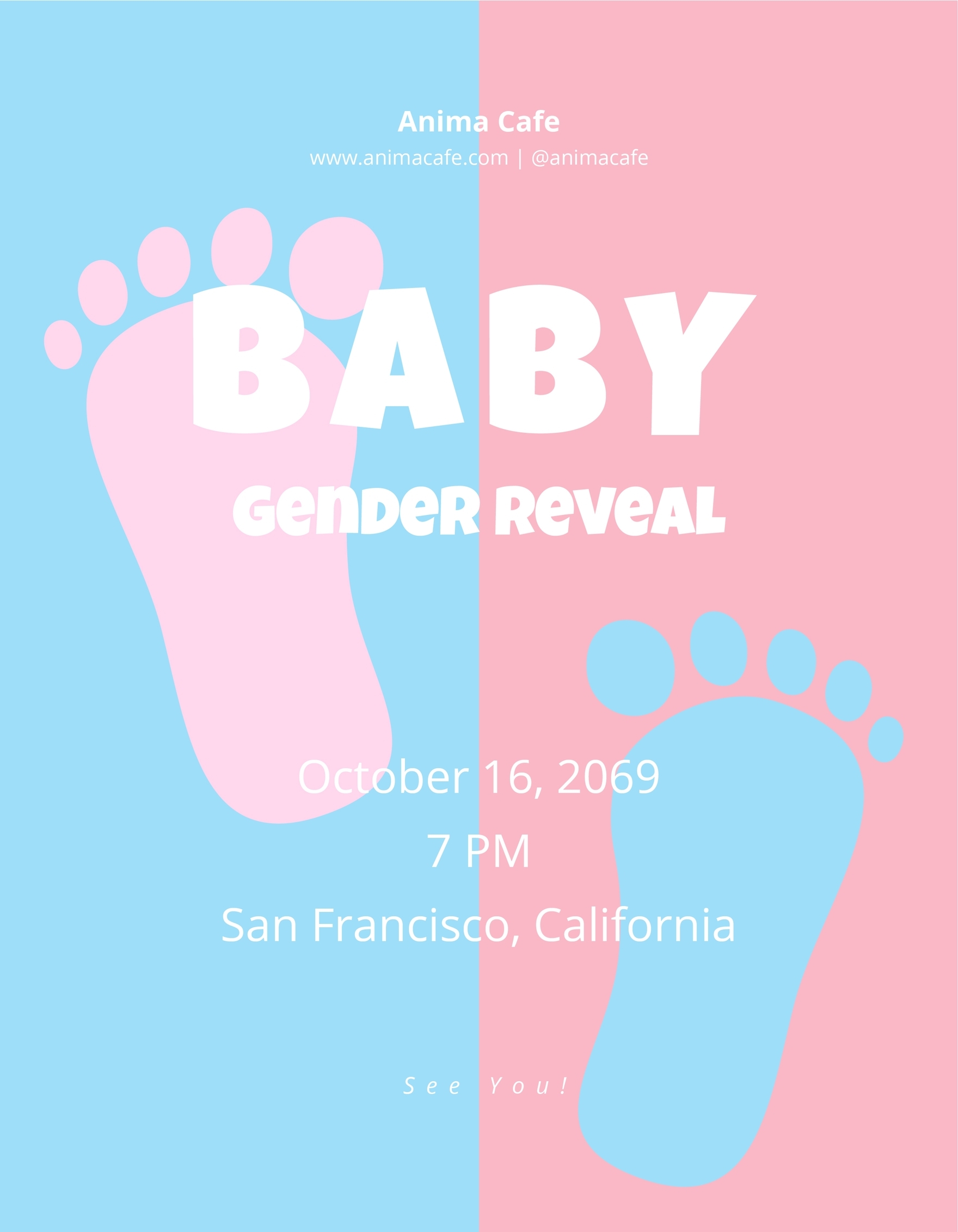 downloadable gender reveal invitation template free