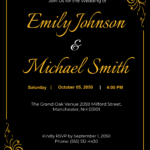Free Editable Invitation Card Template To Edit Online