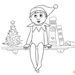Free Elf On The Shelf Coloring Pages Coloring Home
