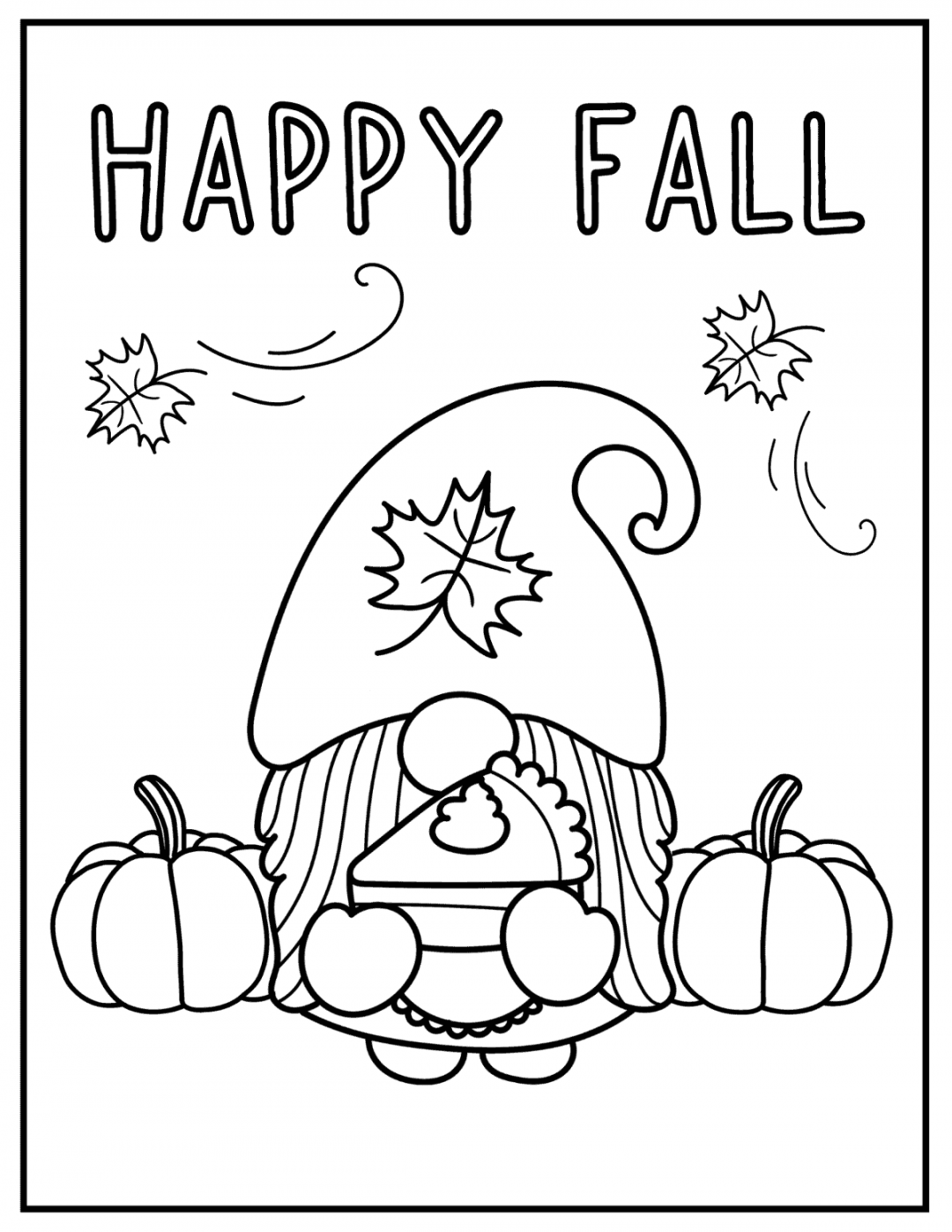 Free Fall Printable Coloring Pages