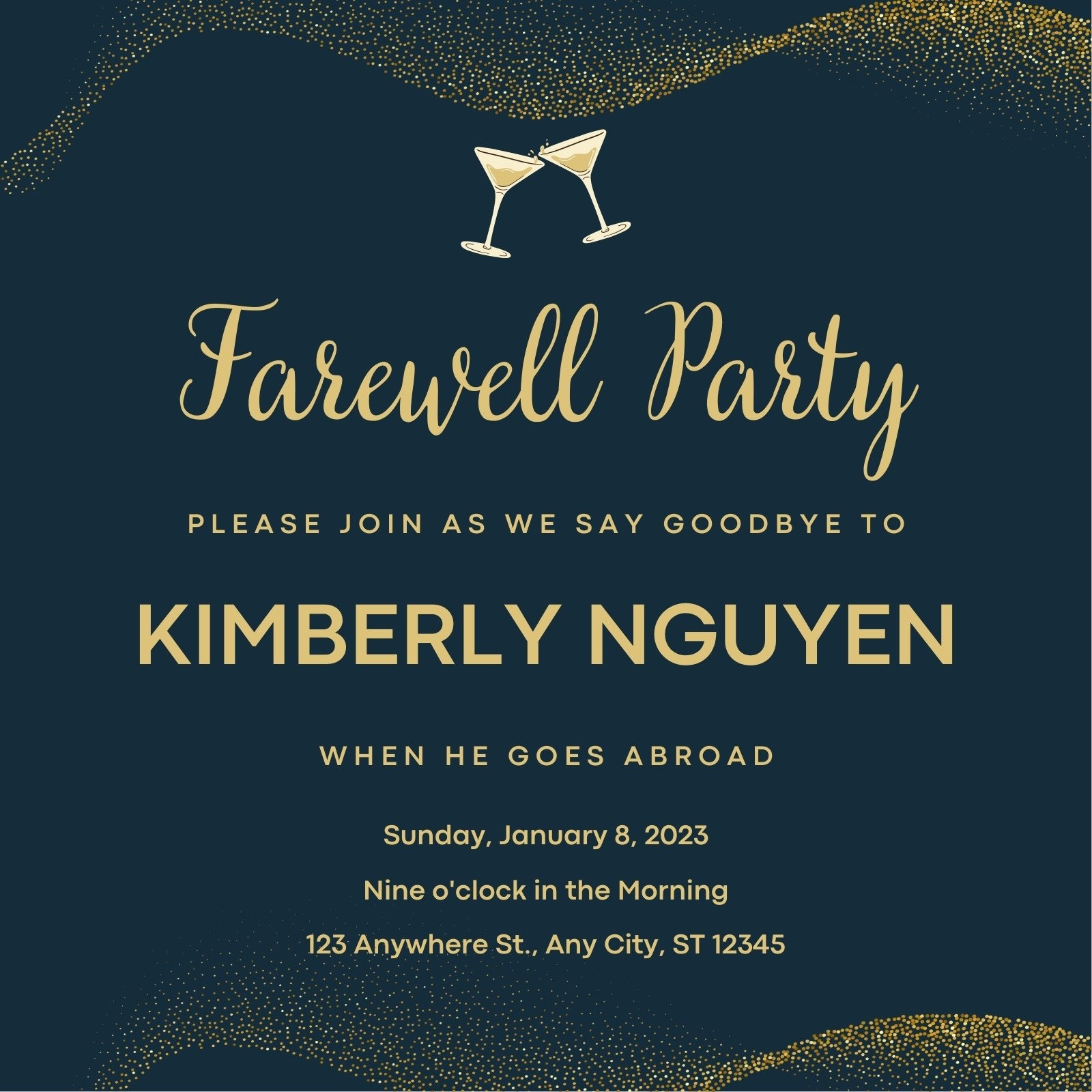 cuban party invitation template