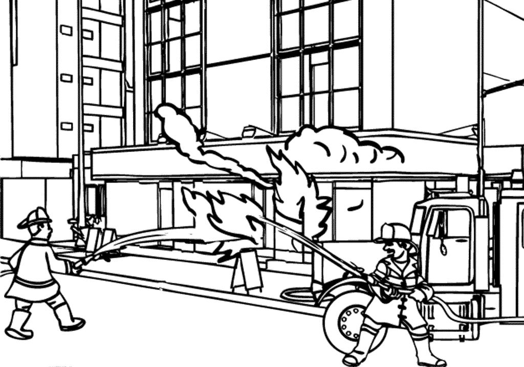 Free Fire Truck Coloring Pages Coloring Home