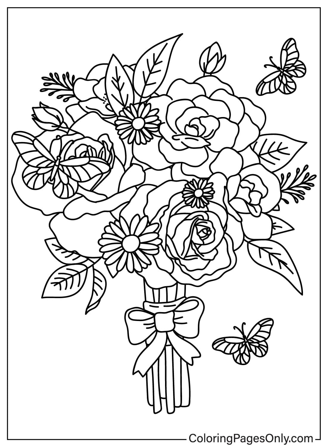 Bouquet Coloring Page