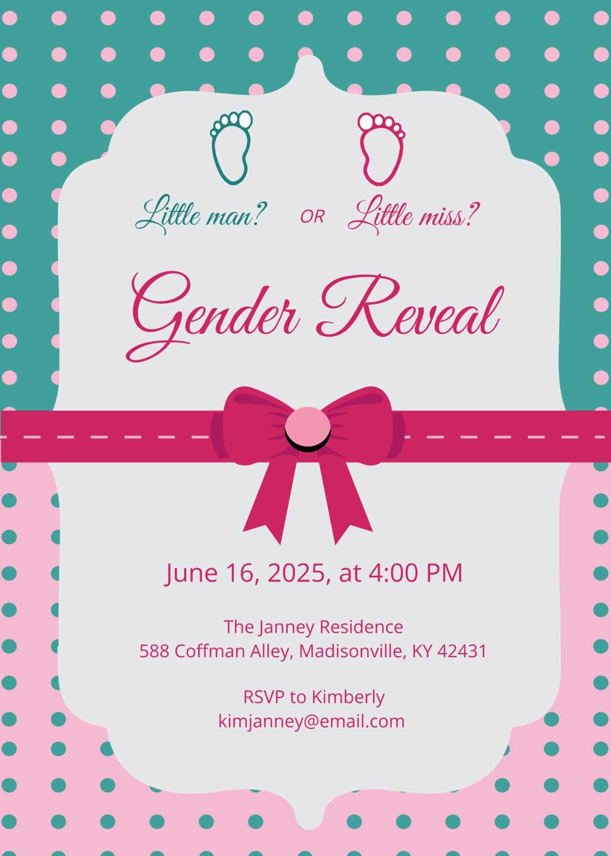 FREE Gender Reveal Invitation Templates Examples Edit Online 