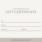 Free Gift Certificate Templates Printable Printables Template Free