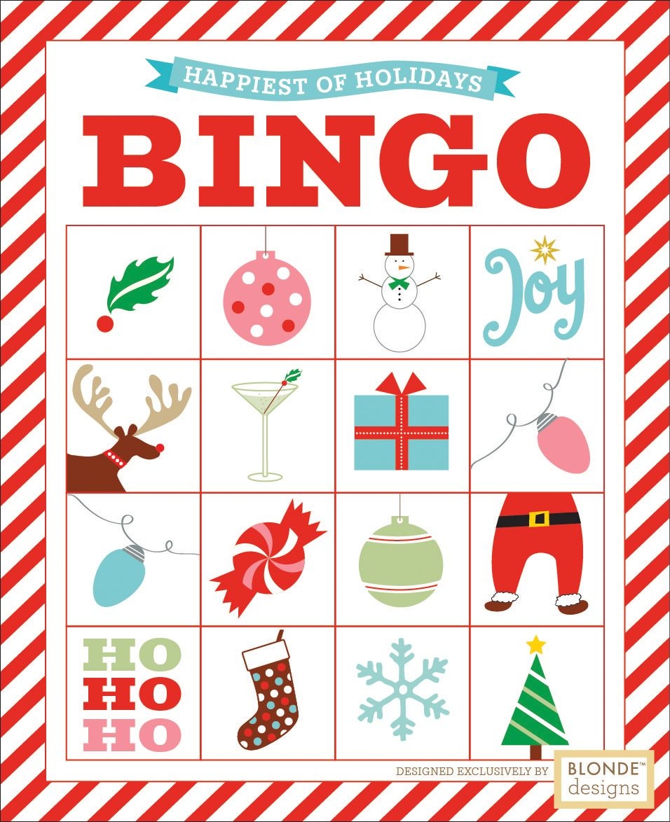 printable holiday bingo cards for large groups