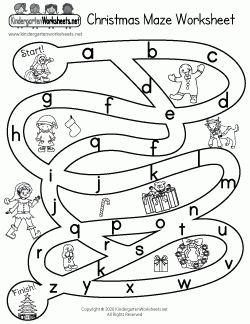 Free Kindergarten Christmas Worksheets Download Print Or Use Online