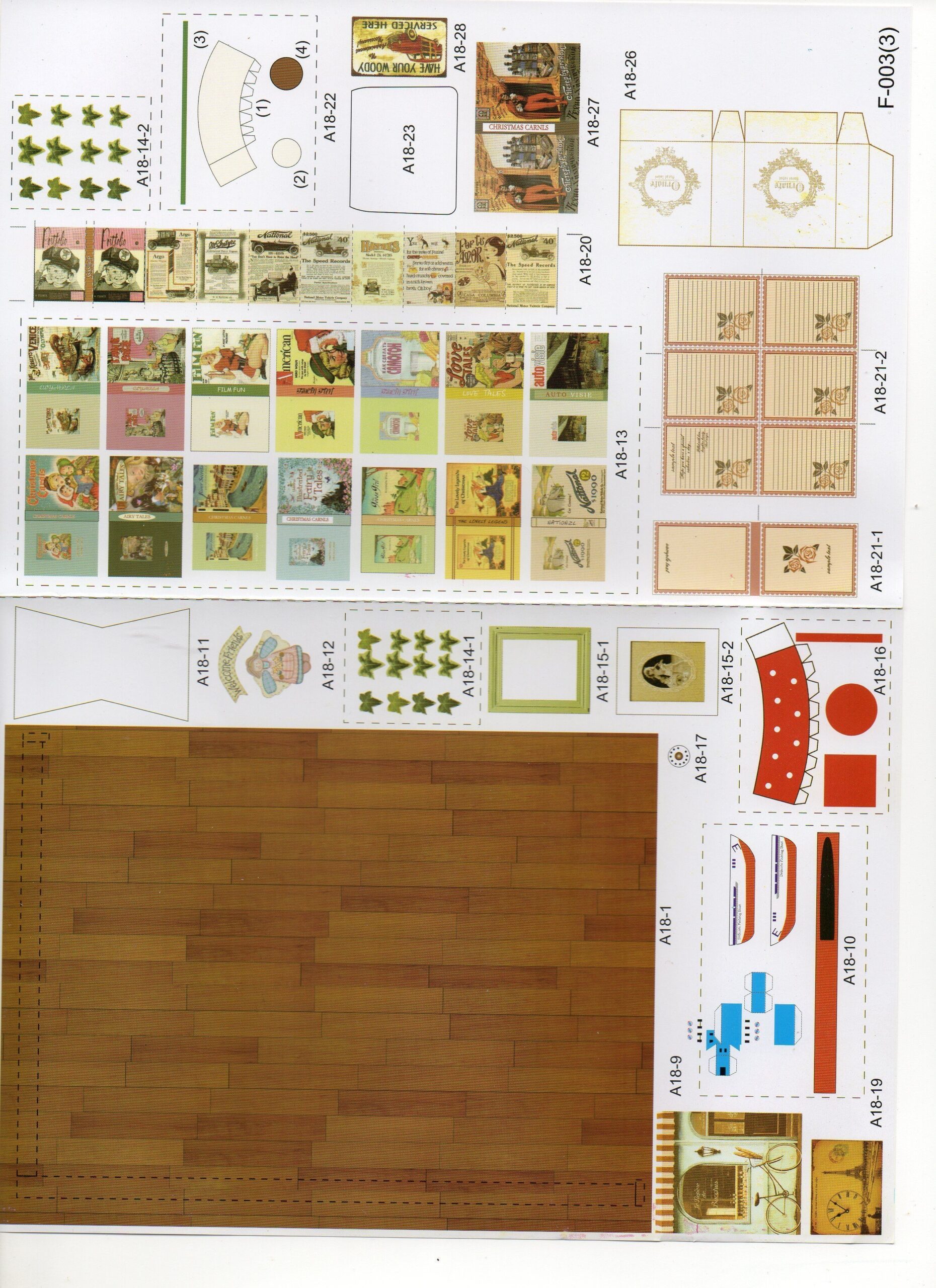 printable miniature paper craft