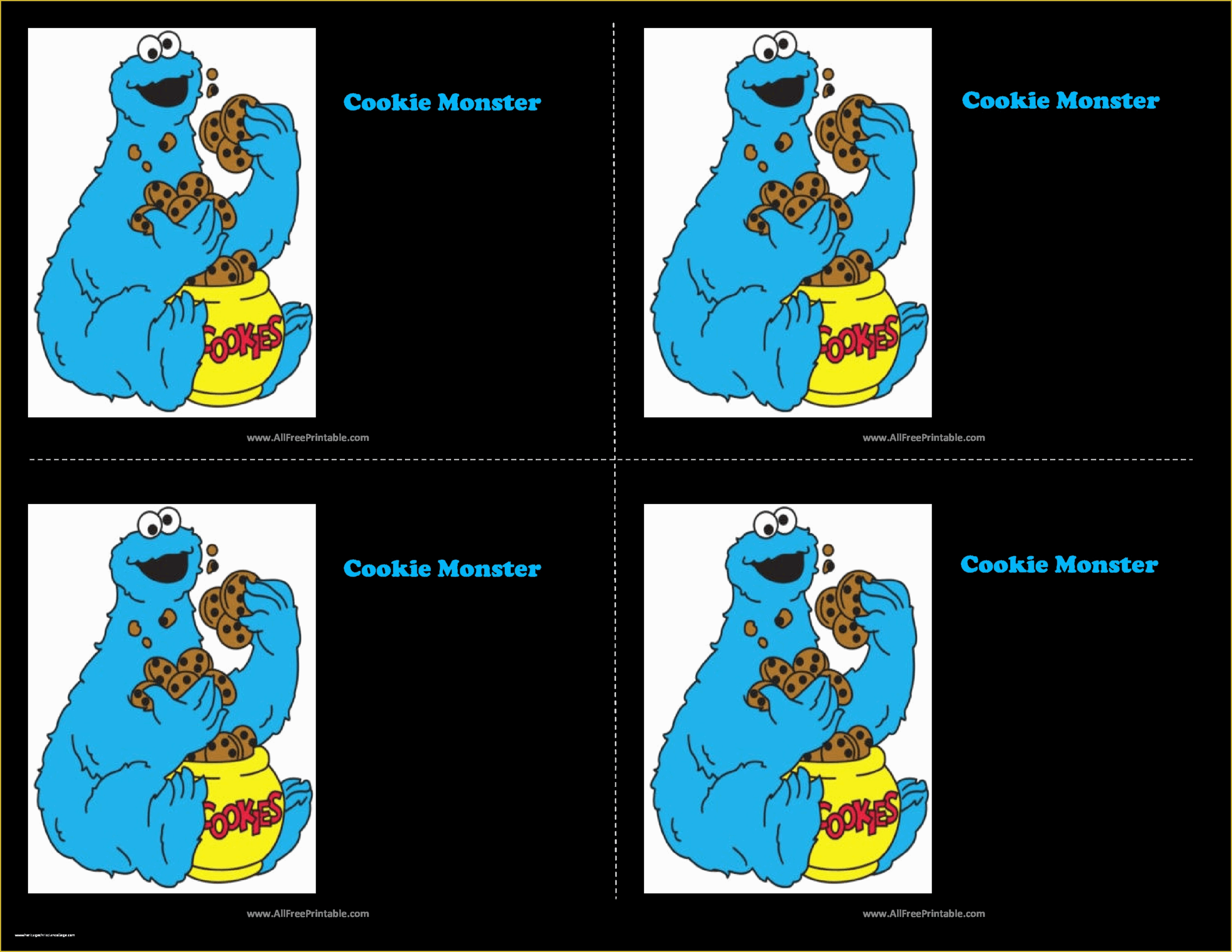 Free Monster Invitation Template Of Free Cookie Monster Birthday