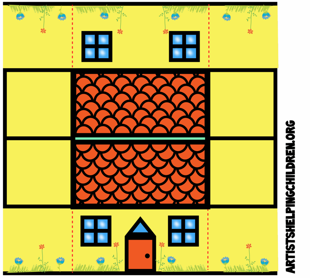 Free Papercraft Template Paper Craft Printable D Paper House Template