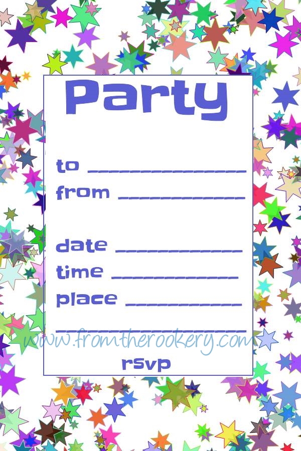 diy party invitations templates