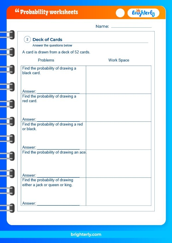 7th grade probability worksheets