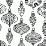 Free Printable Adult Christmas Coloring Pages With Ornament COLORING