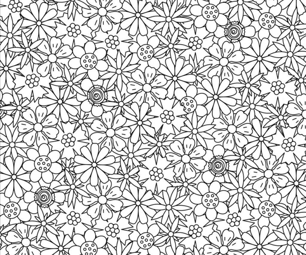 Free Printable Adult Coloring Page Flowers FamilyEducation