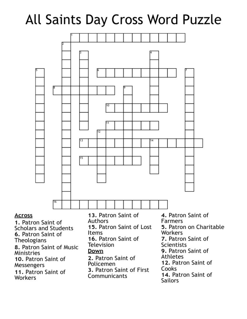 Free Printable All Saints Day Worksheets Printable Coloring Pages