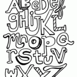 Free Printable Alphabet Coloring Pages Alphabet Coloring Pages
