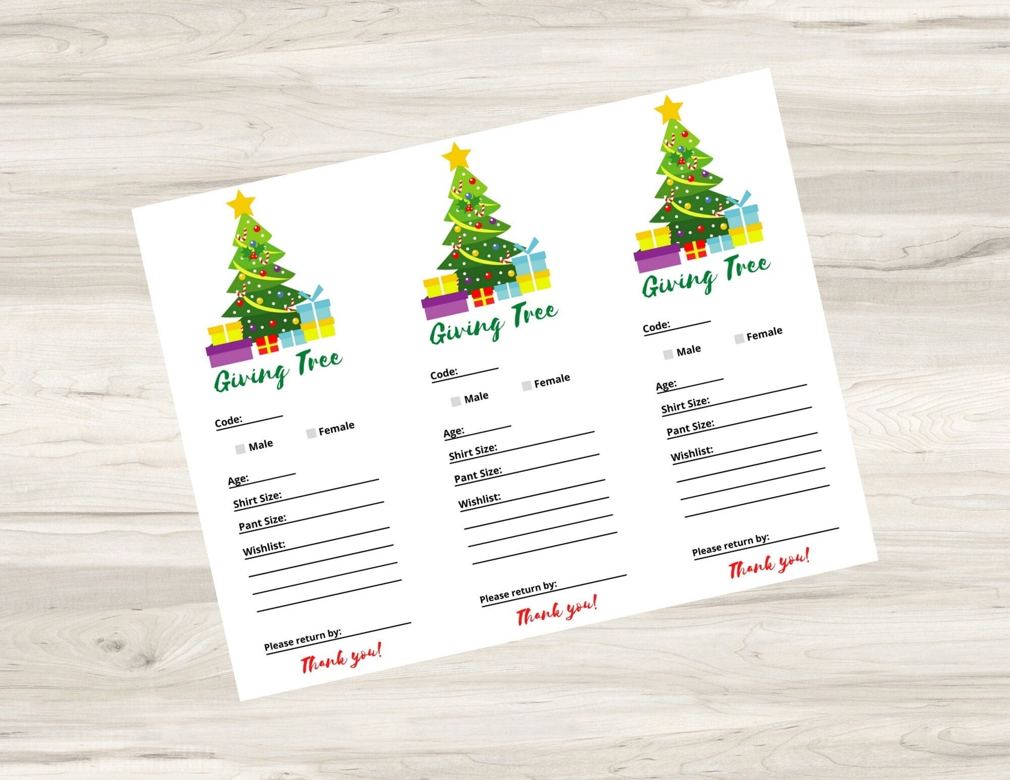 Free Printable Angel Tree Tags Template Free Printable