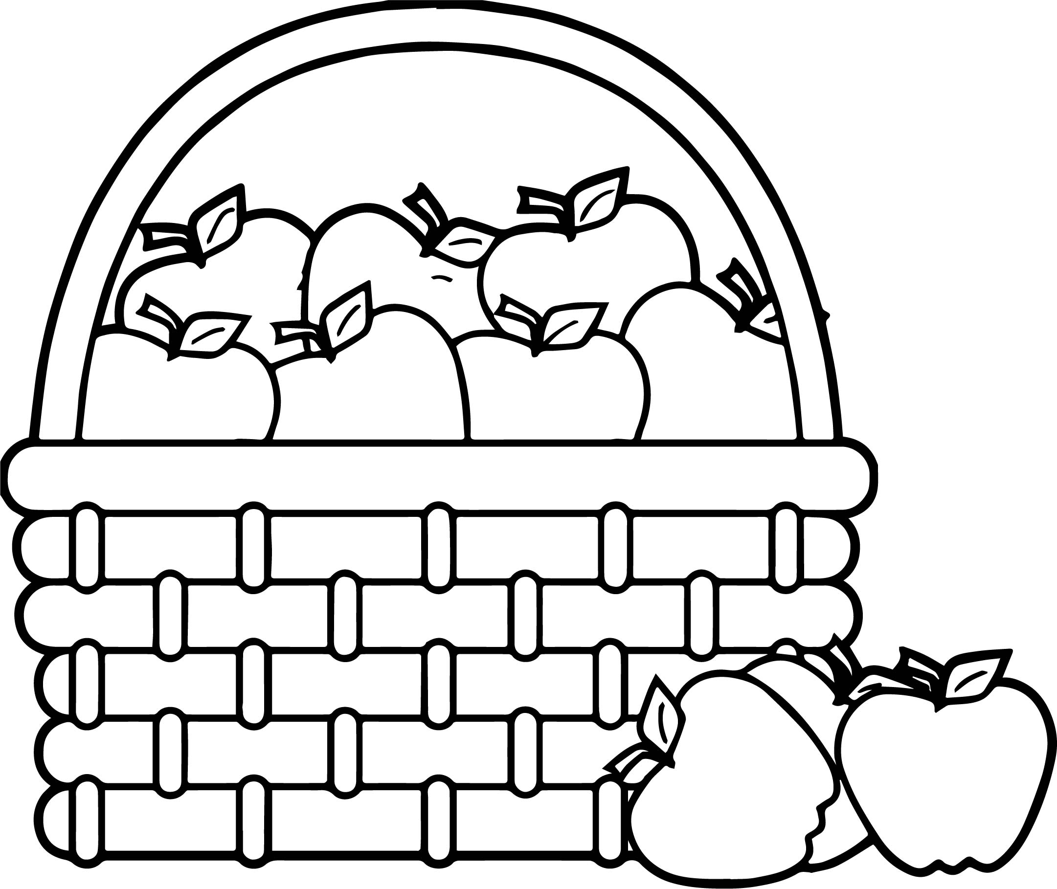 free printable apple coloring pages