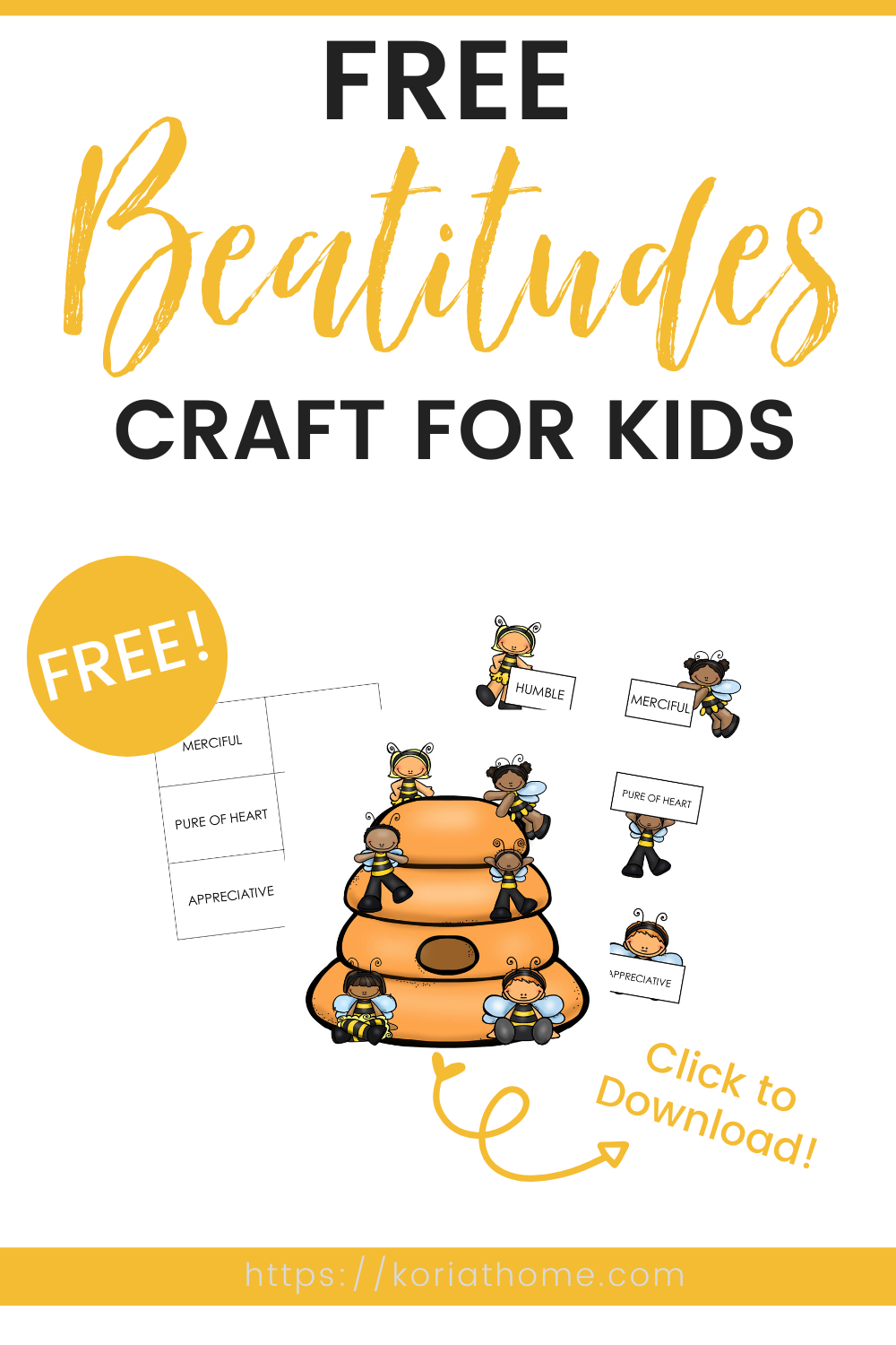 beatitudes printable craft pdf free