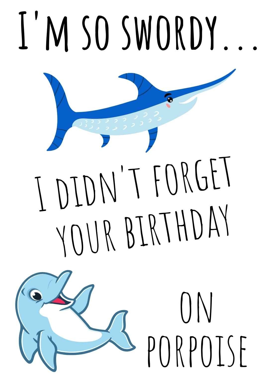 printable funny belated birthday cards