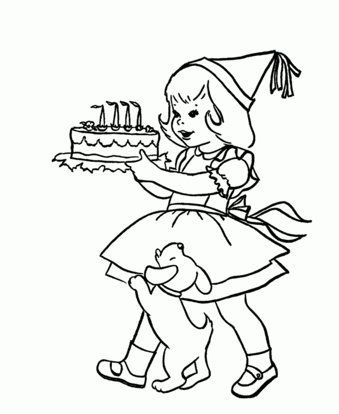 Free Printable Birthday Coloring Pages Coloring Home