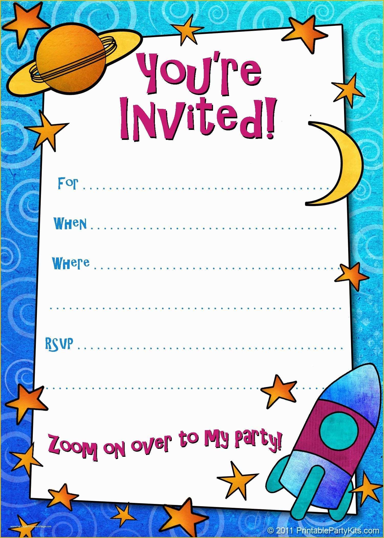 create your own birthday invitation templates