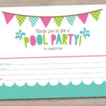 Free Printable Birthday Pool Party Invitations Templates Ann Inspired